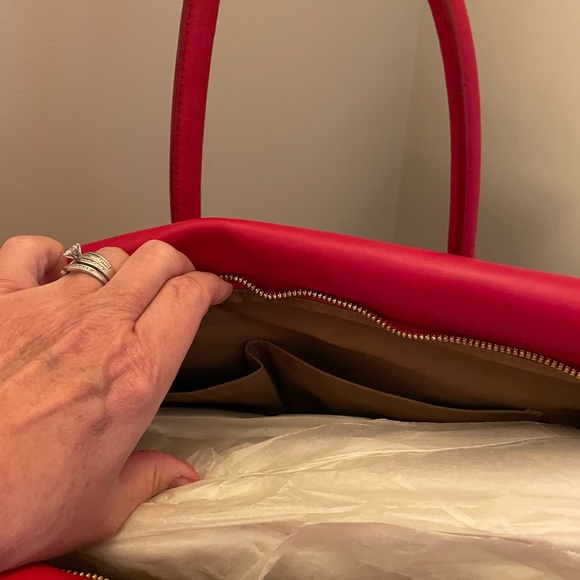 J Crew Large Handbag, Canvas and Leather NWT - Picture 9 of 14